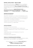 Vorschau - Arbeitsblätter - Sommerferien lesen Klasse 1–2 | Bundle Lesen & Malen mit und ohne Silbengliederung - Seite 2