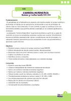 Vista previa - Unidades / Secuencias / Situaciones de Aprendizaje - Carrera matemática - sumas y restas hasta el 999.999 - página 1