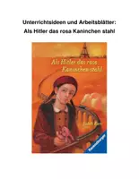 Vorschau - Stundenentwürfe - Als Hitler das rosa Kaninchen stahl – 6 kreative Unterrichtsmodule & Arbeitsblätter & Lösungen - Deckblatt