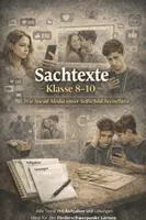 Vorschau - Arbeitsblätter - Sachtext_Social media und Selbstbild_mit Lösungen - Deckblatt