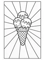Vorschau - Mal- und Bastelvorlagen - Pop art Sommer – Eis, Melone & Co - Seite 2
