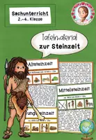Vorschau - Präsentationen/Tafelbilder - Steinzeit Tafelmaterial | Sachunterricht Klasse 2-3 - Deckblatt