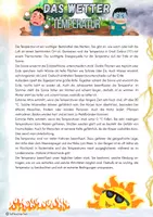 Vorschau - Arbeitsblätter - Das Wetter - Temperatur - Deckblatt