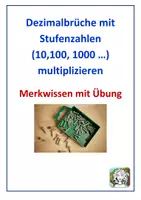 Vorschau - Arbeitsblätter - Materialpaket (Dezimalbrüche - mit Stufenzahlen vorteilhaft rechnen) - Seite 1