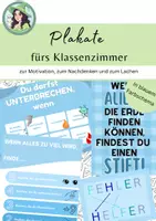 Vorschau - Poster - Plakate Klassenzimmer / Motivation / Sprüche - Deckblatt