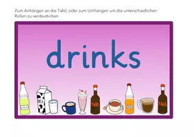 Vorschau - Präsentationen/Tafelbilder - At the drink stand_Tafelmaterial Sprechblasen - Seite 2