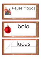 Vista previa - Tarjetas / Manipulativos - Lecto-escritura minúscula imprenta (Navidad) - Portada