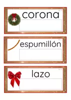 Vista previa - Tarjetas / Manipulativos - Lecto-escritura minúscula imprenta (Navidad) - página 1