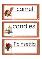 Vista previa - Tarjetas / Manipulativos - INGLÉS - Lecto-escritura minúscula imprenta (Navidad) - página 2