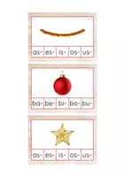 Vista previa - Tarjetas / Manipulativos - Primera sílaba minúscula imprenta (Navidad) - Portada