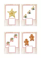 Vista previa - Tarjetas / Manipulativos - Grafía de cantidades 1-3 (Navidad) - Portada