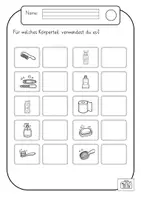 Vorschau - Arbeitsblätter - Arbeitsblätter Körperpflege und Körperpflegeprodukte - Seite 1