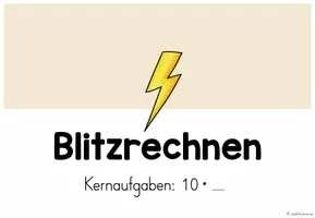 Vorschau - Präsentationen/Tafelbilder - Blitzrechnen (Digitale Tafel) - Einmaleins: Kernaufgaben mit 10 (Mathe Klasse 2) - Seite 3