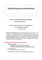 Vorschau - Stundenentwürfe - SchriftlichePlanungMuster_teacherrina - Seite 1