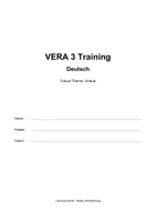 Vorschau - Stundenentwürfe - VERA 3 Deutsch Test – Urlaub | Klasse 3 (BW) | Leseverstehen, Grammatik & Lösungen - Deckblatt