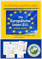 Vorschau - Arbeitsblätter - Europa / EU in einfacher Sprache - Deckblatt
