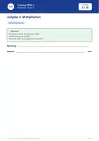 Vorschau - Unterrichtsreihen - VERA3_Mathematik_2025-2026_20 Aufgaben - Deckblatt