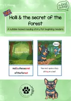 Vorschau - Fördermaterial/Inklusion - Holli und das Waldgeheimnis - Englisch lernen | Silbengeschichte für Erstleser: innen - Deckblatt
