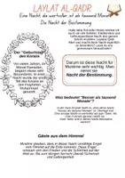 Vorschau - Arbeitsblätter - Laylat Al-Qadr - Deckblatt