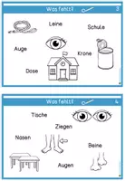 Vorschau - Arbeitsblätter - Leseübungskartei Lautgetreue Wörter Wort-Bild-Zuordnung - Seite 2