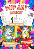 Vorschau - Arbeitsblätter - POPART Gesichter - Deckblatt