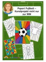 Vorschau - Mal- und Bastelvorlagen - Popart Vorlagen zur Fußball WM 2026 - Deckblatt