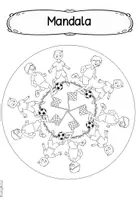 Vorschau - Arbeitsblätter - Fußball WM 2026 | Mandalas & Ausmalbilder | Freiarbeitsmaterial Grundschule Klasse 1–4 - Seite 1