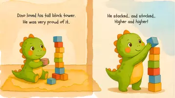 Vorschau - Fördermaterial/Inklusion - Gefühle verstehen mit Dino 🦕 – Wut bewältigen (Englische Bildergeschichte für Kinder 4–7 | SEL & Emotionsregulation) - Seite 2