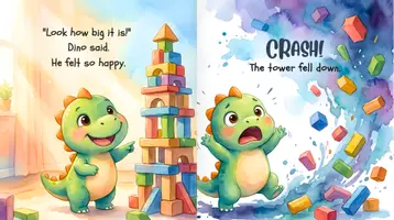 Vorschau - Fördermaterial/Inklusion - Gefühle verstehen mit Dino 🦕 – Wut bewältigen (Englische Bildergeschichte für Kinder 4–7 | SEL & Emotionsregulation) - Seite 3