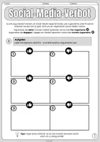 Vorschau - Arbeitsblätter - Erörterung / Argumentation - Social-Media-Verbot (unter 16 Jahre) - Unterrichtseinheit: lineares und/oder dialektisches Erörtern - Arbeitsblätter und Lösungen sowie Handreichung und Differenzierungsmaterialien - Seite 1