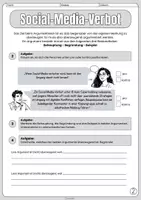 Vorschau - Arbeitsblätter - Erörterung / Argumentation - Social-Media-Verbot (unter 16 Jahre) - Unterrichtseinheit: lineares und/oder dialektisches Erörtern - Arbeitsblätter und Lösungen sowie Handreichung und Differenzierungsmaterialien - Seite 2