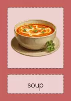 Vorschau - Bildkarten - Food / At the restaurant - Flashcards - Seite 1