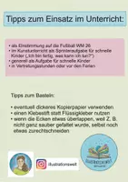 Vorschau - Mal- und Bastelvorlagen - Kunst Fußball WM 2026 Ecklesezeichen Paket groß - Seite 1