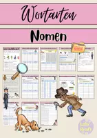 Vorschau - Arbeitsblätter - NOMEN (Wortarten) - Übungsblätter mit Lösungen - Deckblatt