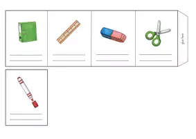 Vorschau - Merkblätter - School Things (Schulsachen) Mini Booklet - Seite 2