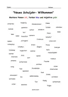 Vorschau - Arbeitsblätter - 🏫Übungsblatt zu Wortarten Schulanfang | neues Schuljahr | Deutsch | DaZ | DaF | 2. und 3. Klasse | Differenziert | Wortarten üben erkennen | - Seite 2