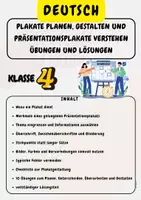 Vorschau - Arbeitsblätter - Materialpaket - Vom Plakat zur Präsentation planen, gestalten und sicher präsentieren - Klasse 4 - Seite 1