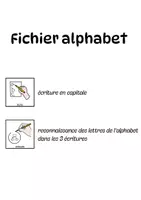Aperçu - Apprentissages en autonomie - Fiches Alphabet écriture et reconnaissance - Page de couverture