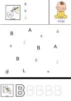 Aperçu - Apprentissages en autonomie - Fiches Alphabet écriture et reconnaissance - Page 3