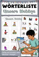 Vorschau - Arbeitsblätter - DaZ - Hobbys - Wörterliste "Unsere Hobbys" DaZ / DaF / Deutsch - Deckblatt