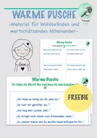 Vorschau - Arbeitsblätter - Warme Dusche – Vorlagen & Satzanfänge (Klasse 1-6) - Deckblatt