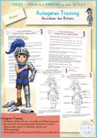 Vorschau - Arbeitsblätter - Ritter Autogenes Training Anziehen eines Plattenharnisches - Deckblatt