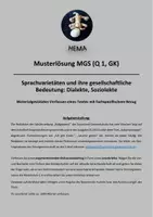 Vorschau - Unterrichtsreihen - Sprachvarietäten: Dialekte/Soziolekte - MGS Kiezdeutsch - Deckblatt