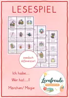 Vorschau - Spiele - Lesespiele (Ich habe.. Wer hat..?) - wachsendes Materialpaket - Seite 1