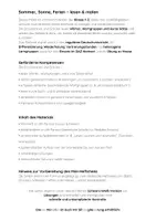 Vorschau - Arbeitsblätter - Sommerferien Lesen Klasse 1 – Mini-Heft & Arbeitsblätter | Lesen & Malen (Kl. 1–2) ohne Silbengliederung - Seite 1