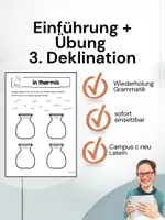 Vorschau - Arbeitsblätter - Campus C L 18: 3. Deklination: Einführung plus Übung - Deckblatt