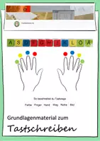 Vorschau - Arbeitsblätter - Materialpaket zum Tastschreiben - Deckblatt