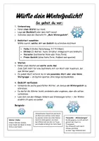 Vorschau - Stundenentwürfe - Ein Wintergedicht würfeln - ein Wintergedicht verfassen - kreatives Schreiben - Seite 2