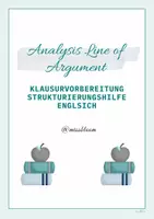 Vorschau - Arbeitsblätter - Analysing line of argument Help Sheet- Englisch 11/EF - Deckblatt