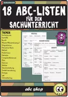 Vorschau - Präsentationen/Tafelbilder - 18 ABC-Listen für den Sachunterricht (Kartenkunde, Verkehr, Magnetismus, Computer, Energie uvm.) - Deckblatt